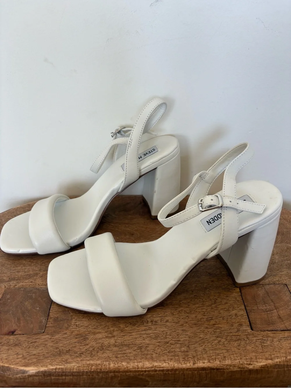Steve Madden Mareena Ice Block Heel Sandals Size 8